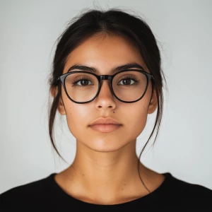 Create an image of a 20-year-old Mexican woman with an average a...