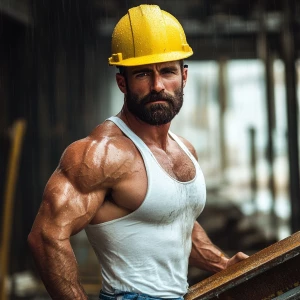 photograph, muscular bodybuilder, day time with great light, man...