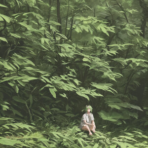 A detailed example of a sage person in a wild natural environmen...