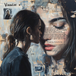 "Visualize a poignant scene that embodies the feeling of longing...