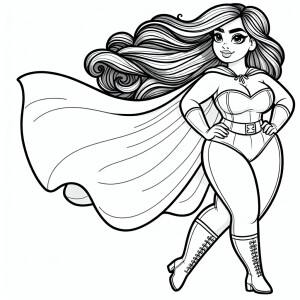 Design an illustrative page for a coloring book featuring a plus...