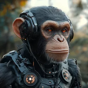 Alex garden style chimpan-cyborg