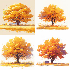 A beautiful tree during fall season
