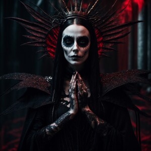 Digital Realistic image of Jack skellington in a dark, gothic fa...