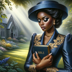 Render an airbrush oil painting of an African American woman wit...