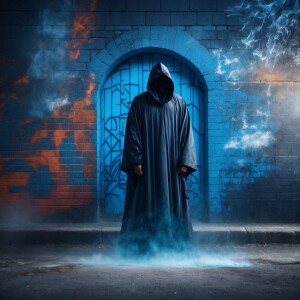 Realistic, detailed, precise, 3D rendering, image of graffiti on...