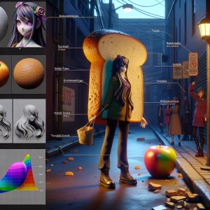 Picture a world where anthropomorphic food items go about their...