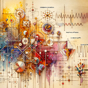 The golden ratio, Minimalist art Circuit, boards, circuitry, dia...