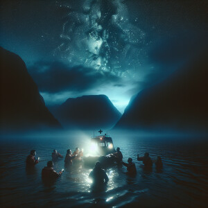 Rescuers found an empty boat drifting