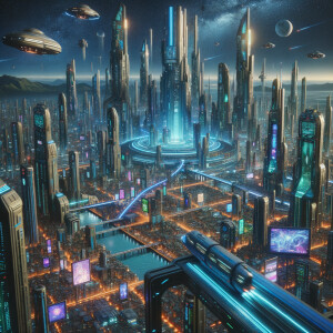 A city in space