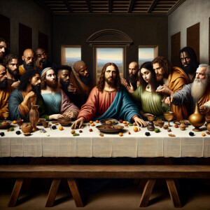 The disciples at the Last supper