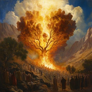 Burning bush of God on Mt. Sinai