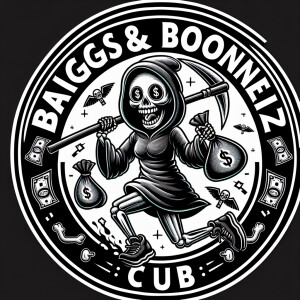 Design a circular logo featuring a cartoon character of a [sexy...