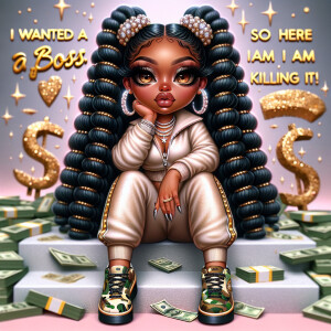 A high-quality, pop-art inspired, hyper-realistic, high-gloss di...