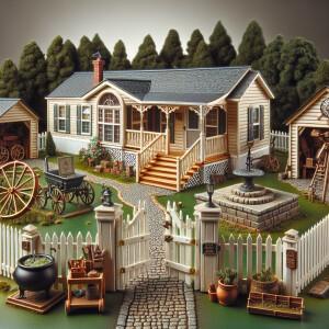 The opening scene is of a Single Wide Mobile home, a nice whitep...