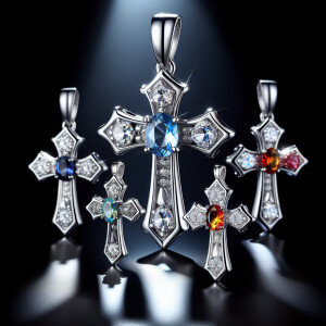 Explore our collection of elegant sterling silver cross pendant...