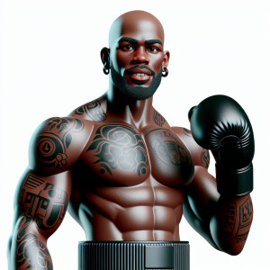 Make picture of the boxer Mike tyson