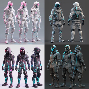 light  cyberpunk male 3d fortnite  professional design and quali...