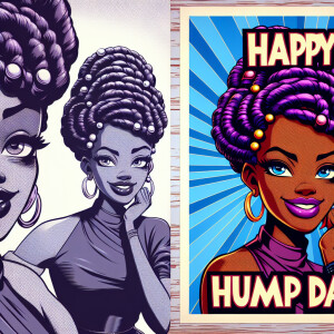 Design an ultra-high-resolution 3D image of a stunning African A...