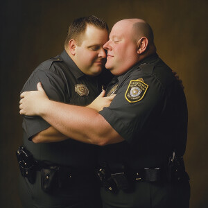 Lifesize digital photography portrait of a best male romantic bu...