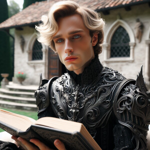 Caranthir-Ar-Fieniel from the Witcher. Black eldritch armor. Pal...