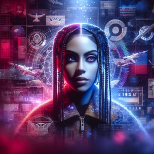 Design a rap album cover for "DON'T SHOW THIS AT THE PENTAGON"
"...