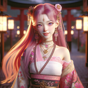 .hapi masterpiece, best quality, 1girl, kpop idol, yae miko, det...