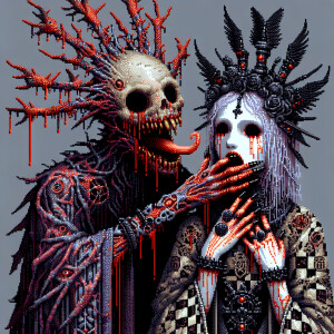 Digital Realistic image of Jack skellington in a dark, gothic fa...