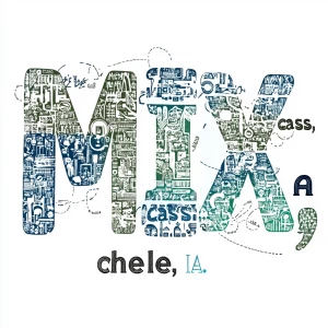 Generate an image that contains the words "MIX," "chele," "cass,...