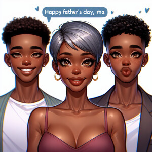 A short petite  Afrocentric brown  skin woman very curvaceous st...