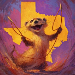 Craft an imaginative image of anthropomorphic mongoose character...