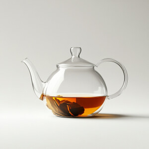 设计一款玻璃茶壶装着养身茶