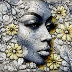 A light, textured mix of white and various shades of gray to add...