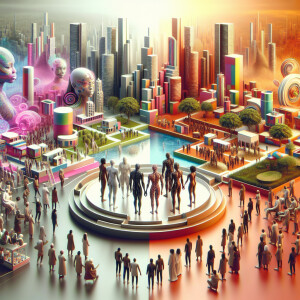 People gathering showing community  and unity. Beauty industry v...