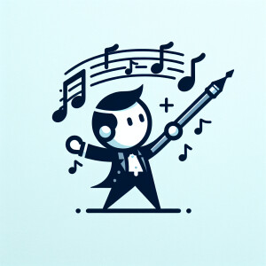 create a logo for a music composer, no text on logo
