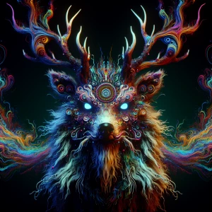 Design an 8K resolution motion graphic of a surreal creature tha...