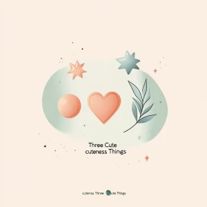Design a magical, abstract logo for a brand called “Three Cute T...