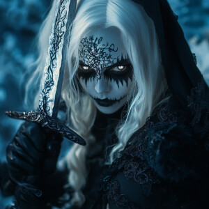 Lady Death from Chaos! Comics, lifelike photography, no eyes, wh...