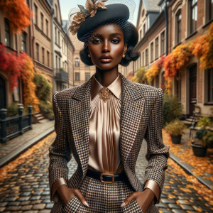 Create a digitally rendered image that depicts an African Americ...