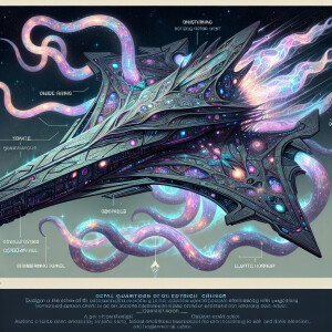 A luminously thrumming Eldritch astral quantum cruiser, each fac...