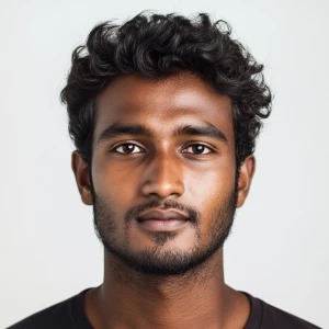 A Man - Clean Face & Modest Face - Region: Sri Lankan - Age: 23...