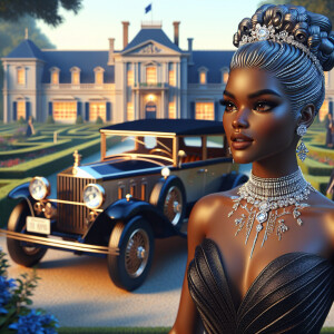 Create a vibrant, 3-D realistic illustration of an light skin, H...