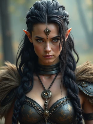 Create an image depicting Freyja, the renowned Norse goddess of...