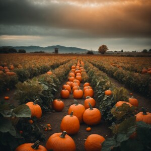 Trendy, cute pumpkin patch design for a tshirt