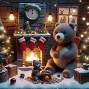 Giáng sinh và 2 chú gấu