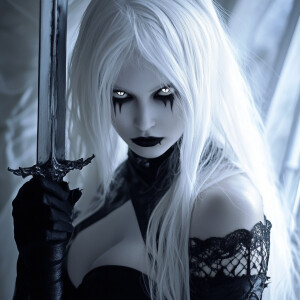 Lady Death from Chaos! Comics, lifelike photography, no eyes, wh...