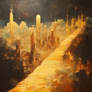 Create an imagery of a transformative realm where individuals wi...