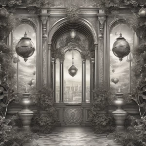 Design a surreal digital artwork entitled 'Welcome to Wall of Wo...