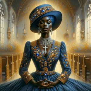 Craft an illustration that evokes spirituality and a profound co...
