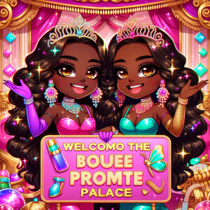 A high-quality, vibrant scene featuring two glossy animated Bouj...